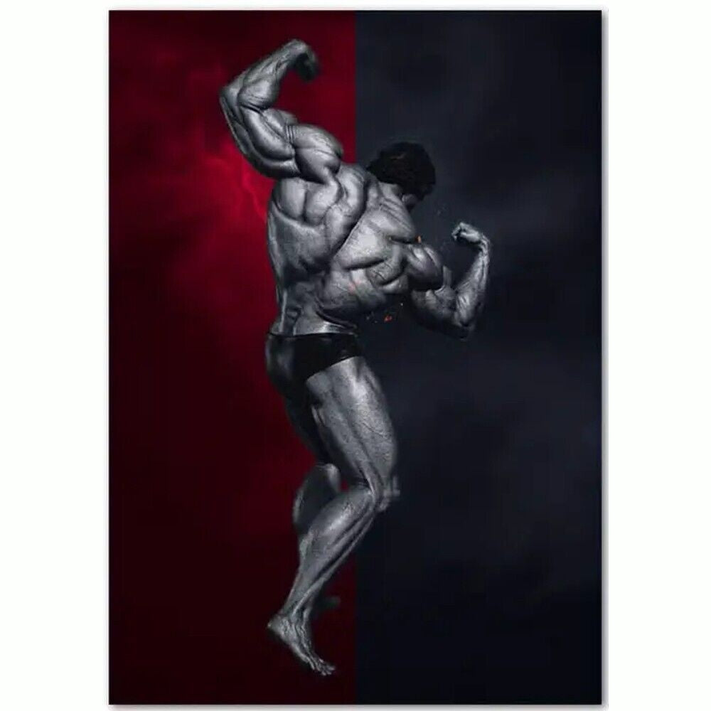 Arnold Schwarzenegger Muscle Man Canvas Art Print 12" X 16" New! Style Your Walls